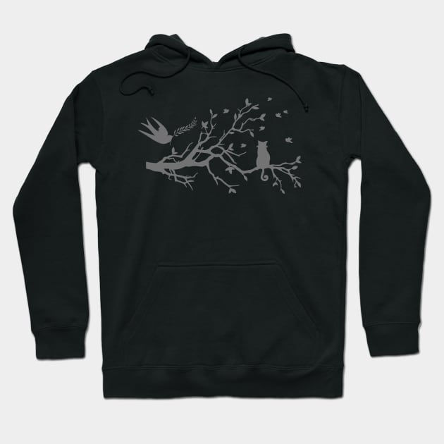 The birds on the tree branch Hoodie by sarrah soso
